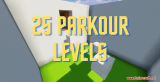 25 Parkour Levels Map (26.2, 1.20.1) for Minecraft