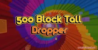 500 Block Tall Dropper Map (26.2, 1.20.1) for Minecraft