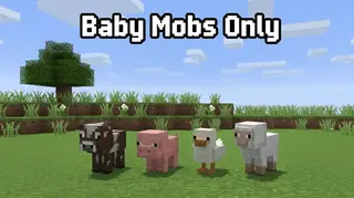 Baby Mobs Only Addon (26.x, 1.21) – MCPE/Bedrock