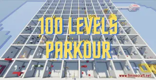 Parkour 100 Levels Map (26.2, 1.20.1) for Minecraft
