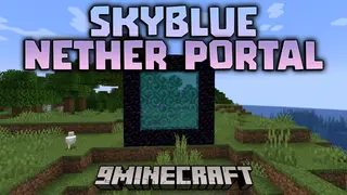 Skyblue Nether Portal Resource Pack (1.21.1, 1.20.1) – Texture Pack