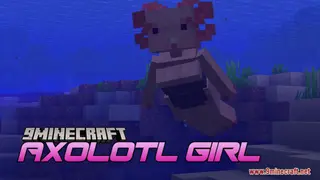 Axolotl Girl Resource Pack (1.21.1, 1.20.1) – Texture Pack
