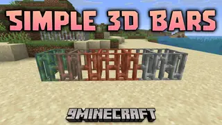 Simple 3D Bars Resource Pack (1.21.1, 1.20.1) – Texture Pack