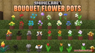 Bouquet Flower Pots Resource Pack (1.21.1, 1.20.1) – Texture Pack
