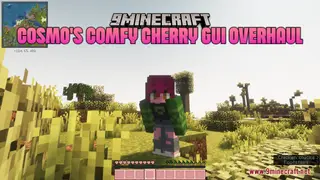 Cosmo's Comfy Cherry GUI Overhaul Resource Pack (1.21.1, 1.20.1) – Texture Pack