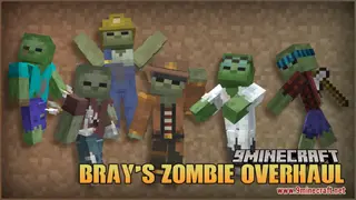 Bray's Zombie Overhaul Resource Pack (1.21.1, 1.20.1) – Texture Pack
