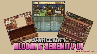 Bloom & Serenity UI Resource Pack (1.21.1, 1.20.1) – Cozy Room-Themed GUI