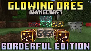 Glowing Ores Borderful Edition Resource Pack (1.21.1, 1.20.1) – Texture Pack