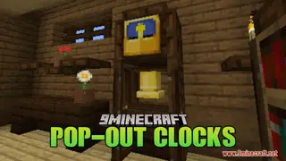 Pop-out Clocks Resource Pack (1.21.1, 1.20.1) – Texture Pack