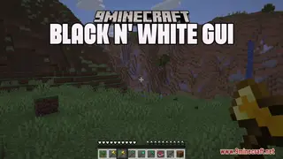 Black n' White GUI Resource Pack (1.21.1, 1.20.1) – Texture Pack