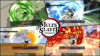 Mules Slayer Addon (26.x, 1.21) – MCPE/Bedrock Demon Slayer Mod