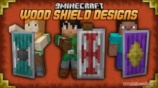 Wood Shield Designs Resource Pack (1.21.1, 1.20.1) – Texture Pack