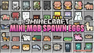 Mini Mob Spawn Eggs Resource Pack (1.21.1, 1.20.1) – Cute & Clear Spawn Eggs