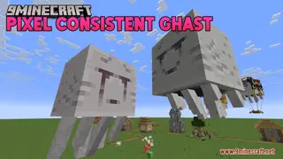 Pixel Consistent Ghast Resource Pack (1.21.1, 1.20.1) – Texture Pack