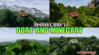 Boat And Minecart Resource Pack (1.21.1, 1.20.1) – Texture Pack