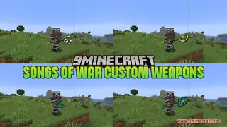 Songs Of War Custom Weapons Resource Pack (1.21.1, 1.20.1) – Texture Pack