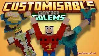 Customisable Gigachad Golems Resource Pack (1.21.1, 1.20.1) – Texture Pack