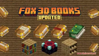 Fox 3D Books Resource Pack (1.21.1, 1.20.1) – Texture Pack