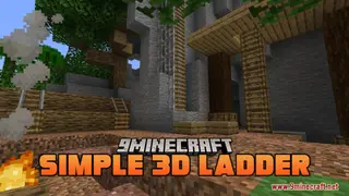 Simple 3D Ladder Resource Pack (1.21.1, 1.20.1) – Texture Pack