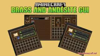 Brass And Andesite GUI Resource Pack (1.21.1, 1.20.1) – Texture Pack