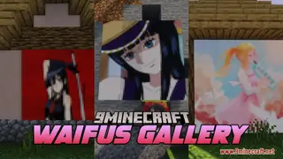 Waifus Gallery Resource Pack (1.21.1, 1.20.1) – Texture Pack