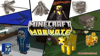 Mob Vote: Faithful Resource Pack (1.21.1, 1.20.1) – Texture Pack