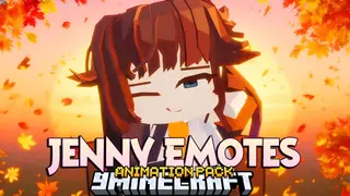 120 Jenny Emotes Animation Pack – Addon for Emotecraft Mod