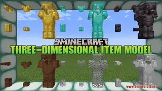 Three-Dimensional Item Model Resource Pack (1.21.1, 1.20.1) – Texture Pack