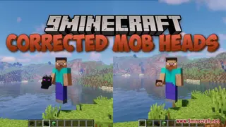 Corrected Mob Heads Resource Pack (1.21.1, 1.20.1) – Texture Pack