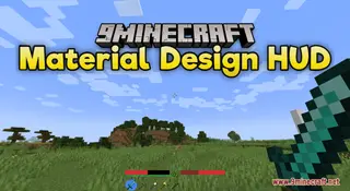 Material Design HUD Resource Pack (1.21.1, 1.20.1) – Texture Pack