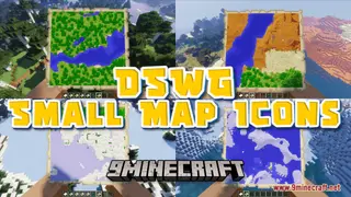 DSWG Small Map Icons Resource Pack (1.21.1, 1.20.1) – Texture Pack