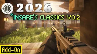 InSaRe's Classics Addon (26.x, 1.21) – MCPE/Bedrock 3D Weapons Mod