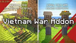 Vietnam War Gun Pack Addon (26.x, 1.21) – MCPE/Bedrock Mod