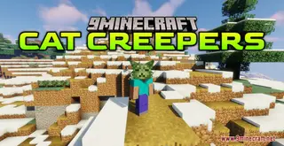Cat Creepers Resource Pack (1.21.1, 1.20.1) – Texture Pack