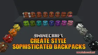 Create Style Sophisticated Backpacks Resource Pack (1.21.1, 1.20.1) – Texture Pack