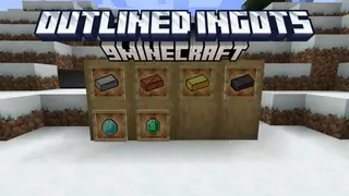 Outlined Ingots Resource Pack (1.21.1, 1.20.1) – Texture Pack