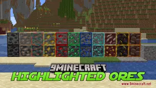 Highlighted Ores Resource Pack (1.21.1, 1.20.1) – Texture Pack