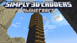 Simply 3D Ladders Resource Pack (1.21.1, 1.20.1) – Texture Pack
