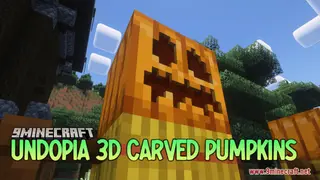 Undopia 3D Carved Pumpkins Resource Pack (1.21.1, 1.20.1) – Texture Pack
