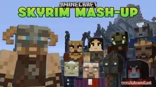 Skyrim Mash-up Resource Pack (1.21.1, 1.20.1) – Texture Pack