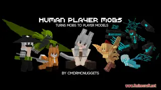 Waifu Human Player Mobs Resource Pack (1.21.1, 1.20.1) – Texture Pack