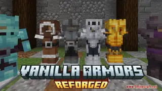 Vanilla Armors Reforged Resource Pack (1.21.1, 1.20.1) – Texture Pack