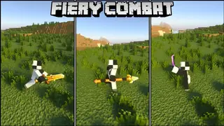 Fiery Combat Rework Addon (26.x, 1.21) – MCPE/Bedrock Mod