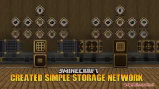 Created Simple Storage Network Resource Pack (1.21.1, 1.20.1) – Texture Pack