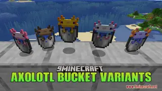 Axolotl Bucket Variants Resource Pack (1.21.1, 1.20.1) – Texture Pack
