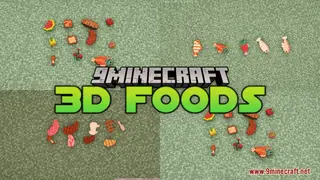 3D Foods Resource Pack (1.21.1, 1.20.1) – Texture Pack