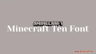 Minecraft Ten Font Resource Pack (1.21.1, 1.20.1) – Texture Pack