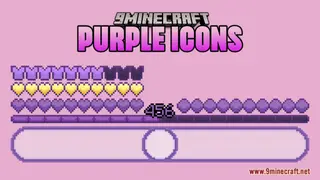 Purple Icons Resource Pack (1.21.1, 1.20.1) – Texture Pack