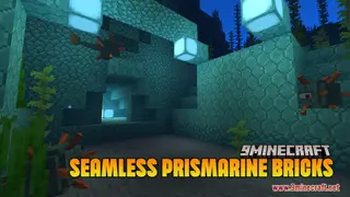 Seamless Prismarine Bricks Resource Pack (1.21.1, 1.20.1) – Texture Pack