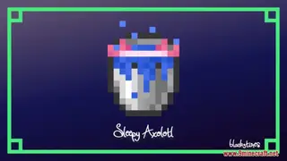 Sleepy Axolotl Bucket Resource Pack (1.21.1, 1.20.1) – Texture Pack